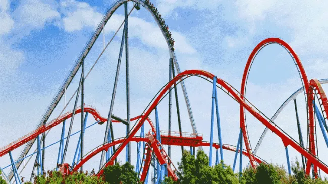 Roller Coaster Great Recession 2020 Crash